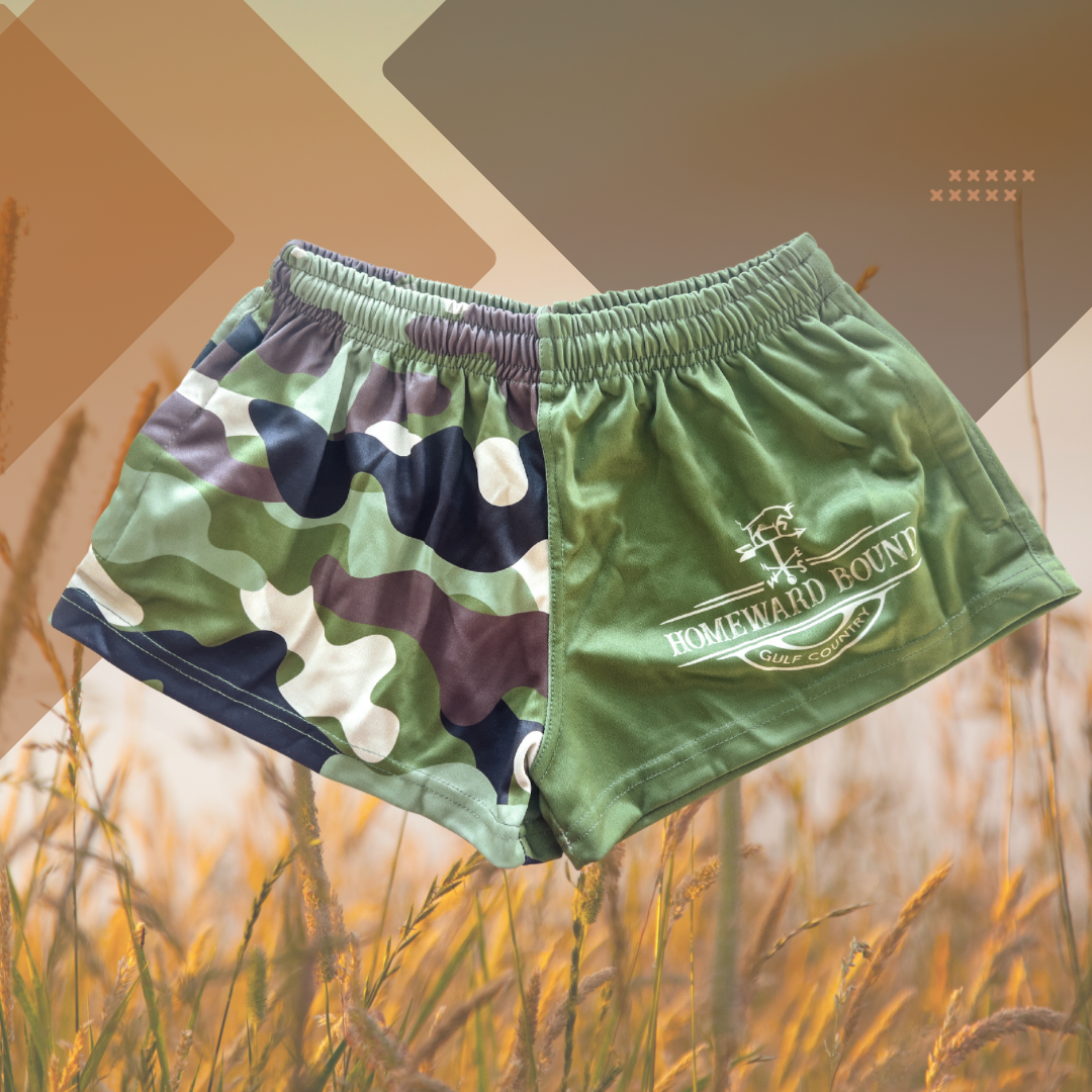 Green Camo - Soft Footy Shorts