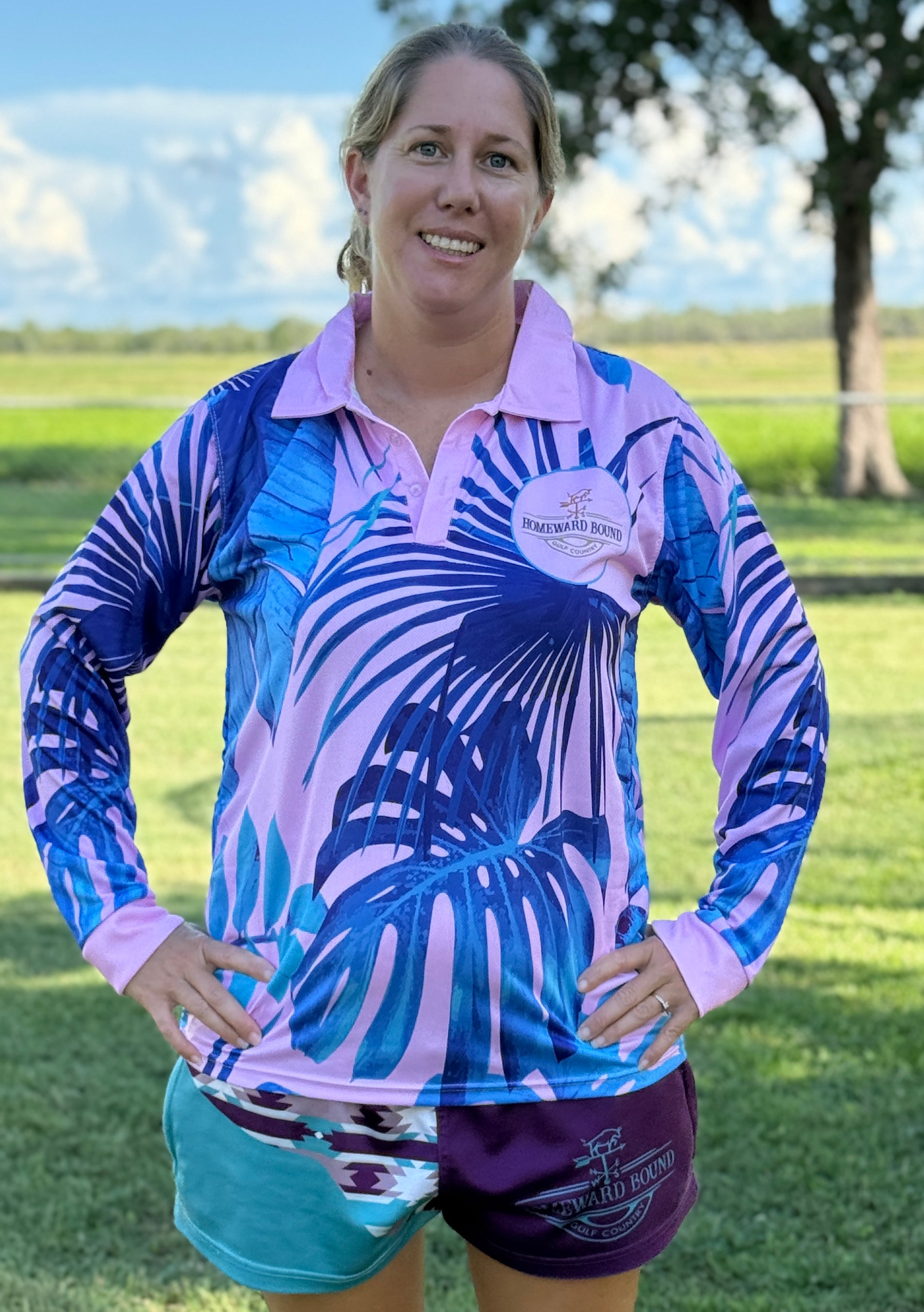 Summer Palms - Fishing Shirt