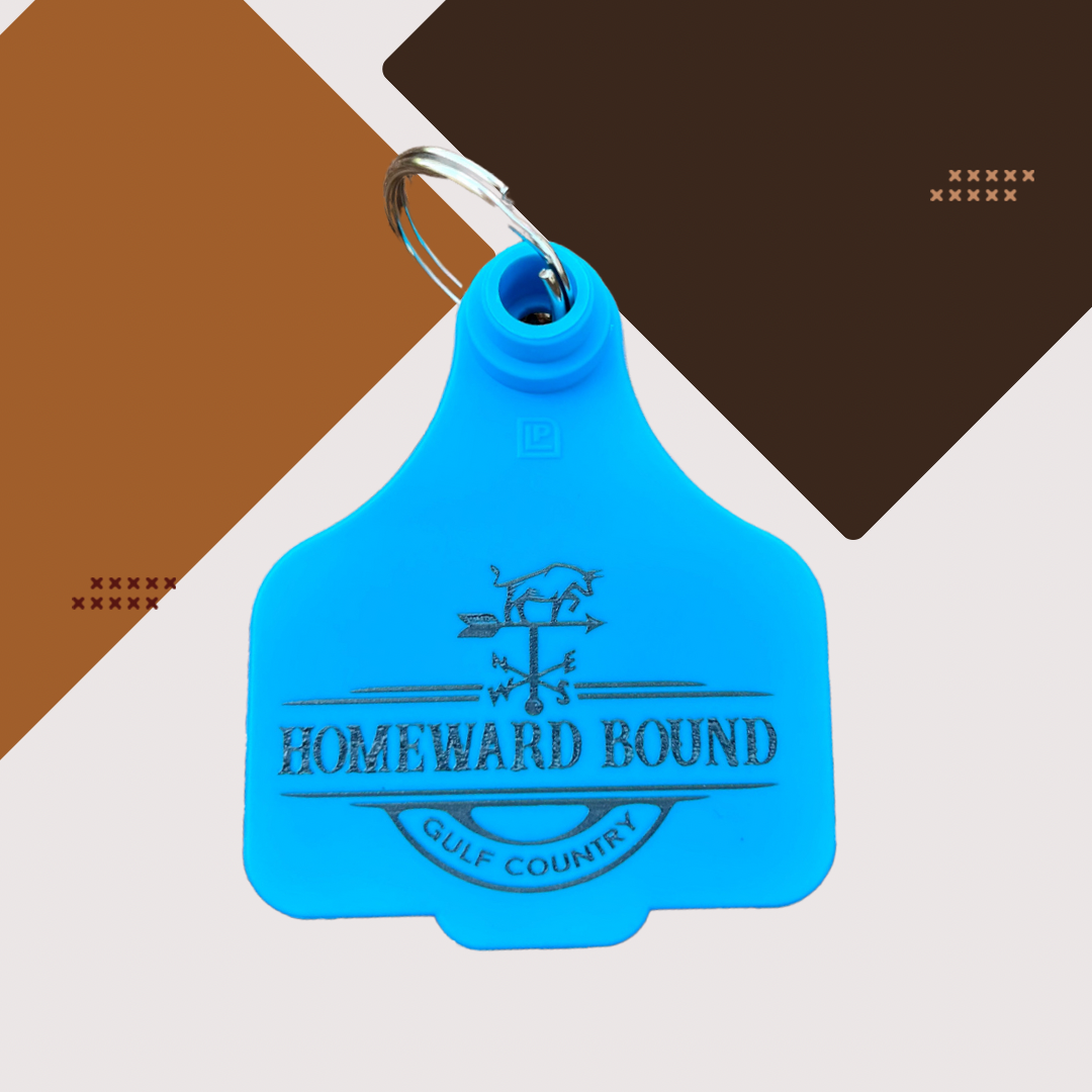 Cattle Tag Key Rings