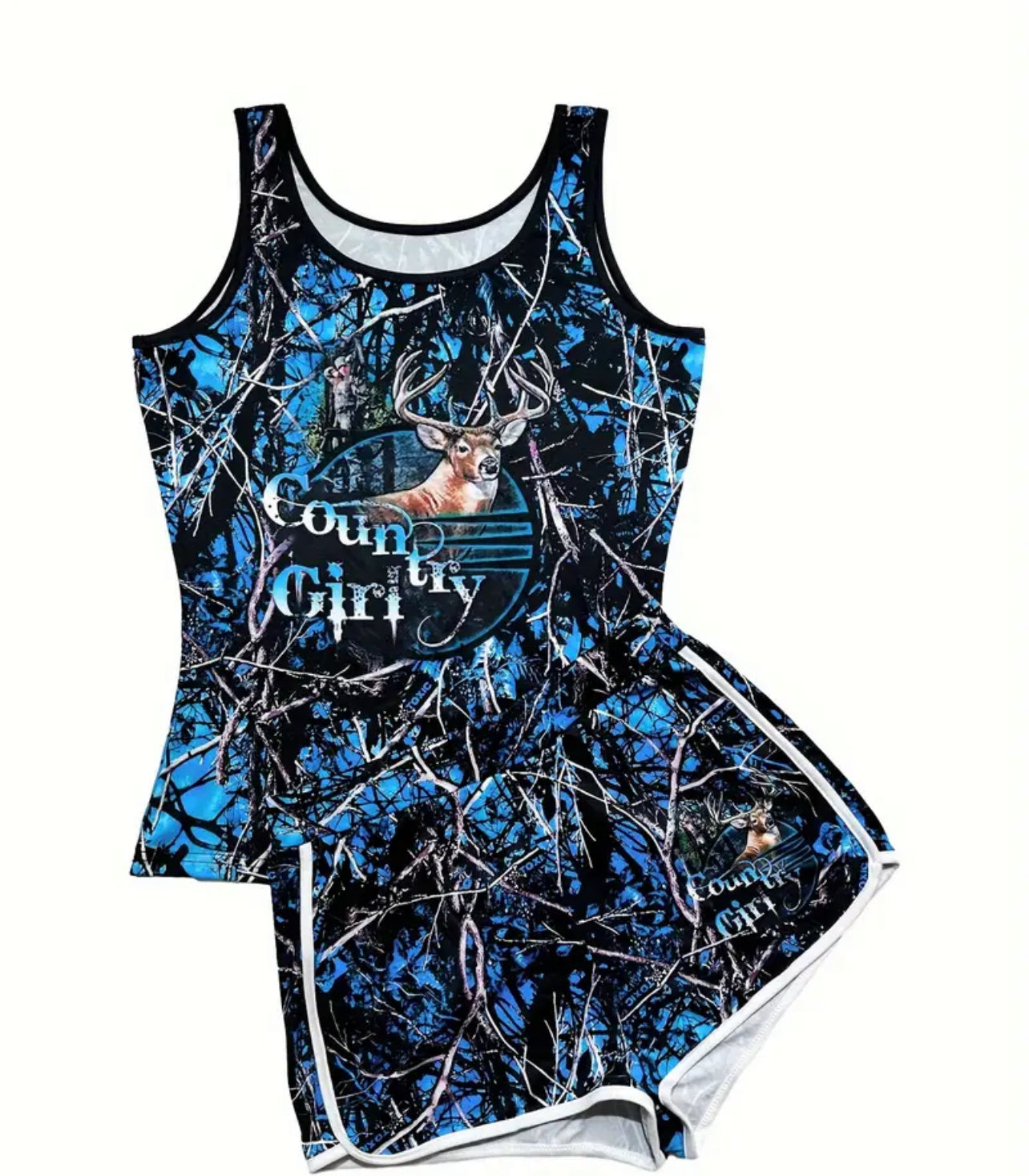 Deer Print Two Piece
