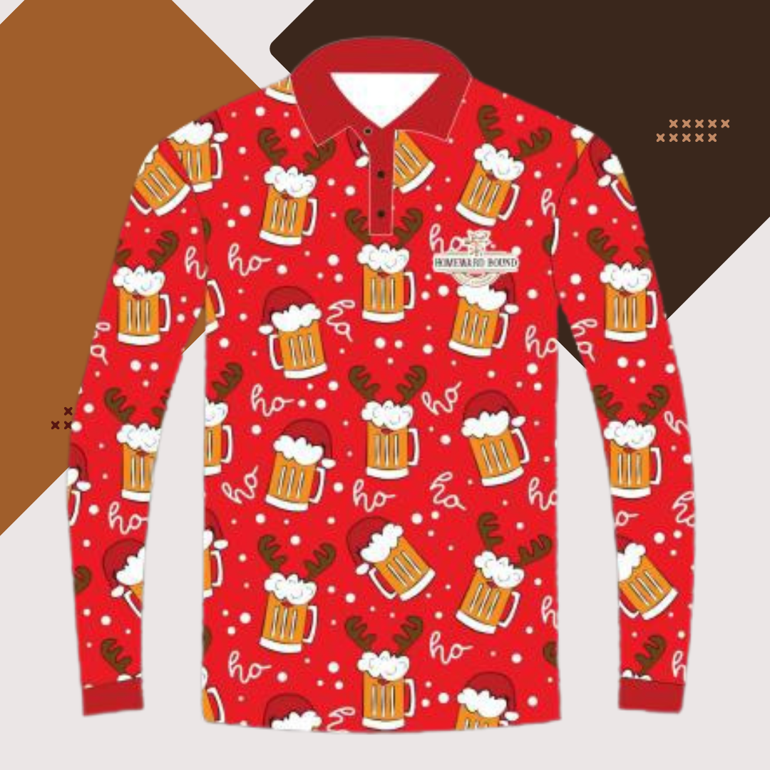 HBGC Xmas Beers fishing shirt