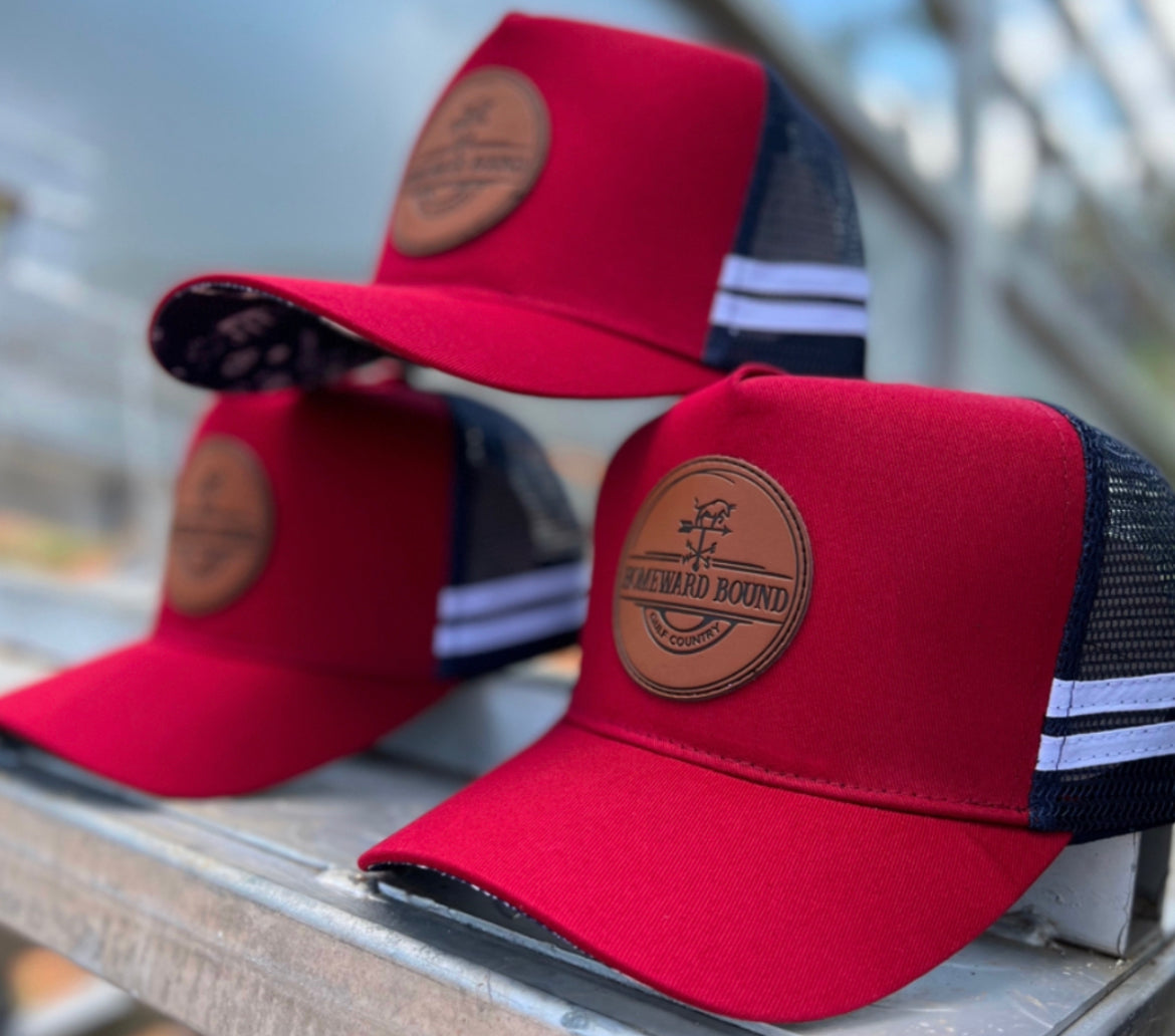 Gulf Country Trucker Cap - Wild West Red